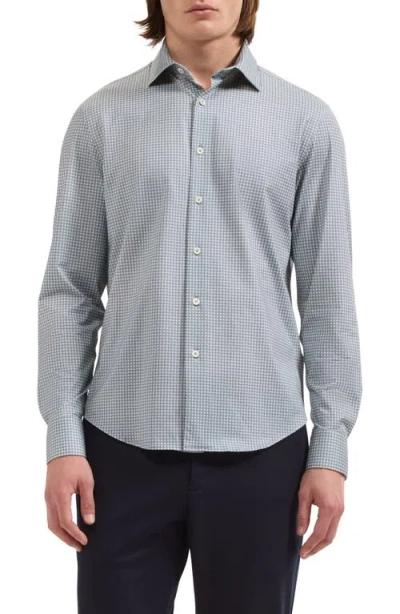 Bugatchi James Ooohcotton Long Sleeve Button Up Shirt In Blue