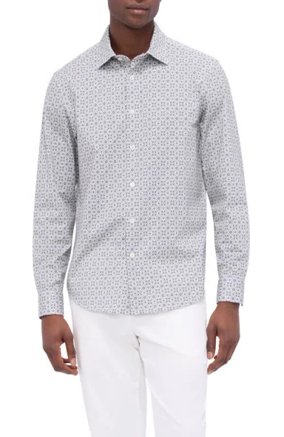 Bugatchi Men's Ooohcotton James Medallion Sport Shirt In Khaki