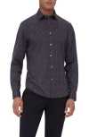 Bugatchi Men's James Ooohcotton Check Sport Shirt In Black