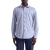 Bugatchi James Ooohcotton® Mosaic Print Button-up Shirt In Blue