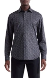 Bugatchi James Ooohcotton® Music Print Button-up Shirt In Multi