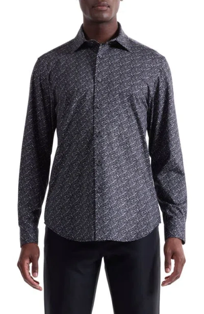 Bugatchi James Ooohcotton® Music Print Button-up Shirt In Multi