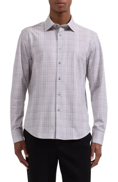 Bugatchi James Ooohcotton® Plaid Button-up Shirt In Neutral