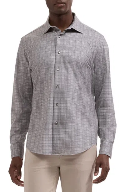 Bugatchi James Ooohcotton® Plaid Button-up Shirt In Animal Print