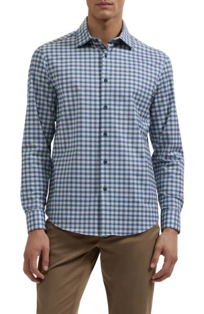 Bugatchi James Ooohcotton® Plaid Button-up Shirt In Blue