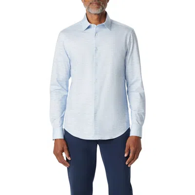 Bugatchi James Ooohcotton® Print Button-up Shirt In Blue