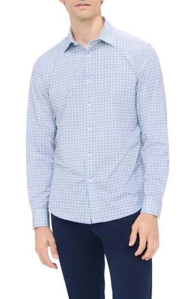 Bugatchi Men's Ooohcotton James Geometric Sport Shirt In Menthol