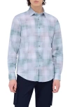 Bugatchi James Ooohcotton® Print Button-up Shirt In Sage