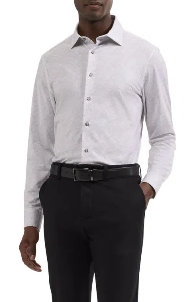 Bugatchi James Ooohcotton® Print Button-up Shirt In White