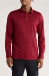 Bugatchi James Ooohcotton® Solid Button-up Shirt In Burgundy