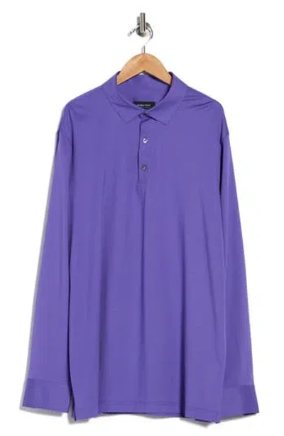 Bugatchi James Ooohcotton® Solid Button-up Shirt In Purple