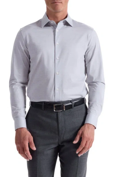 Bugatchi James Ooohcotton® Space Dye Button-up Shirt In Blue