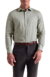 Bugatchi James Ooohcotton® Space Dye Button-up Shirt In Brown