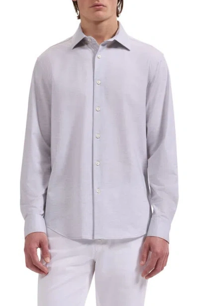 Bugatchi James Ooohcotton® Space Dye Button-up Shirt In Blue