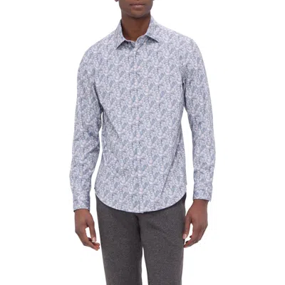 Bugatchi Jimmy Ooohcotton® Abstract Print Button-up Shirt In Orchid