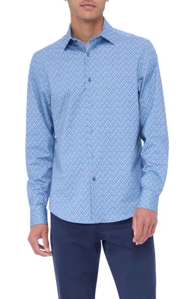 Bugatchi Jimmy Ooohcotton® Abstract Print Button-up Shirt In Multi
