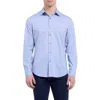 Bugatchi Jimmy Ooohcotton® Geo Print Button-up Shirt In Blue