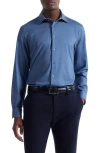 Bugatchi Jimmy Ooohcotton® Button-up Shirt In Blue