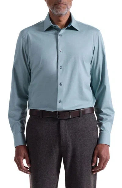 Bugatchi Jimmy Ooohcotton® Button-up Shirt In Blue