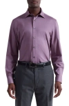 Bugatchi Jimmy Ooohcotton® Button-up Shirt In Purple