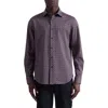 Bugatchi Jimmy Ooohcotton® Check Button-up Shirt In Brown