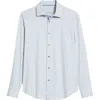Bugatchi Jimmy Ooohcotton® Floral Button-up Shirt In Air Blue