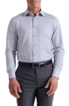 Bugatchi Jimmy Ooohcotton® Floral Button-up Shirt In Silver