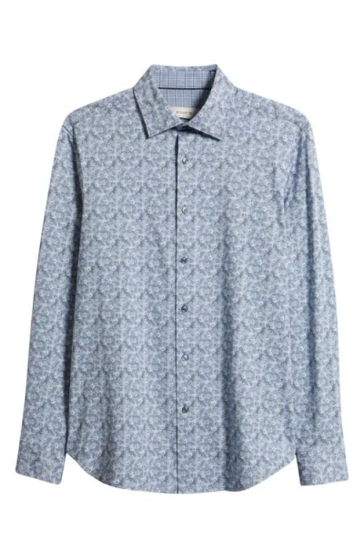 Bugatchi Jimmy Ooohcotton® Floral Button-up Shirt In Multi