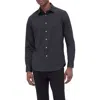 Bugatchi Jimmy Ooohcotton® Geo Print Button-up Shirt In Black
