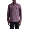 Bugatchi Jimmy Ooohcotton® Geo Print Button-up Shirt In Brown