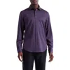 Bugatchi James Ooohcotton® Check Button-up Shirt In Purple