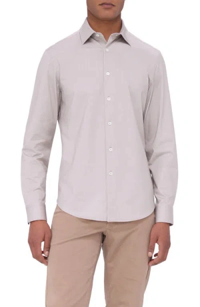 Bugatchi Jimmy Ooohcotton® Herringbone Button-up Shirt
