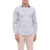 BUGATCHI BUGATCHI JIMMY OOOHCOTTON® LEAF PRINT BUTTON-UP SHIRT