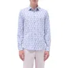 Bugatchi Jimmy Ooohcotton® Palm & Guitar Print Button-up Shirt In Mint