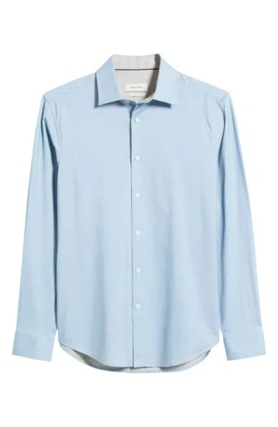 Bugatchi Jimmy Ooohcotton® Solid Button-up Shirt In Air Blue