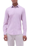 Bugatchi Jimmy Ooohcotton® Solid Button-up Shirt In Dusty Pink