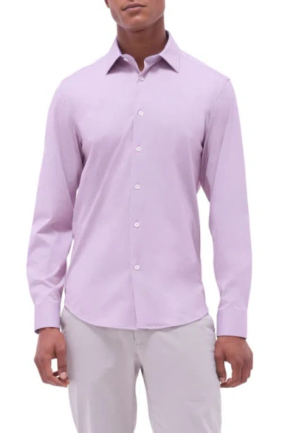 Bugatchi Jimmy Ooohcotton® Solid Button-up Shirt In Dusty Pink