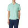 Bugatchi Johnny Collar Marled Polo In Green