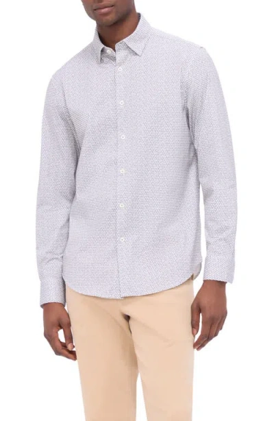 Bugatchi Jules Button-down Shirt In Khaki