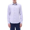 Bugatchi Jules Ooohcotton® Grid Button-up Shirt In Blue