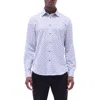 Bugatchi Jules Ooohcotton® Paisley Button-up Shirt In Platinum