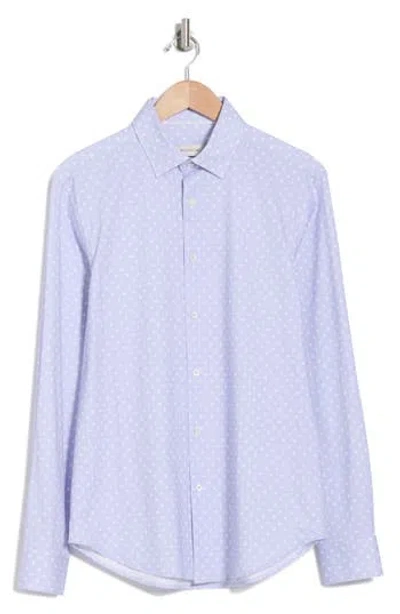 Bugatchi Jules Ooohcotton® Polka Dot Button-up Shirt In Lilac