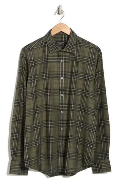 Bugatchi Julian Classic Fit Comfort Stretch Button Up Shirt In Khaki