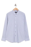 Bugatchi Julian Classic Fit Long Sleeve Woven Shirt In Air Blue