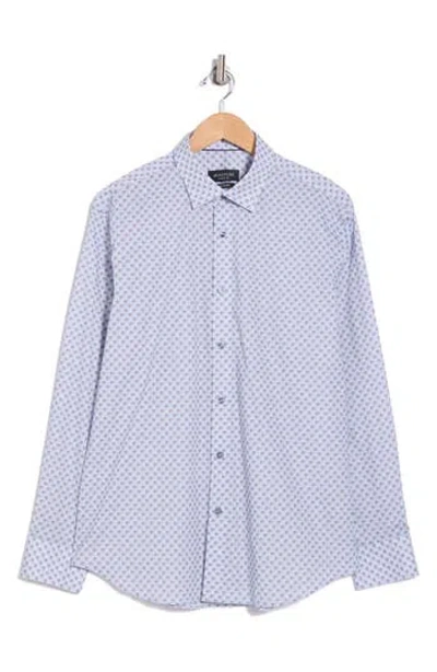 Bugatchi Julian Classic Fit Long Sleeve Woven Shirt In Air Blue