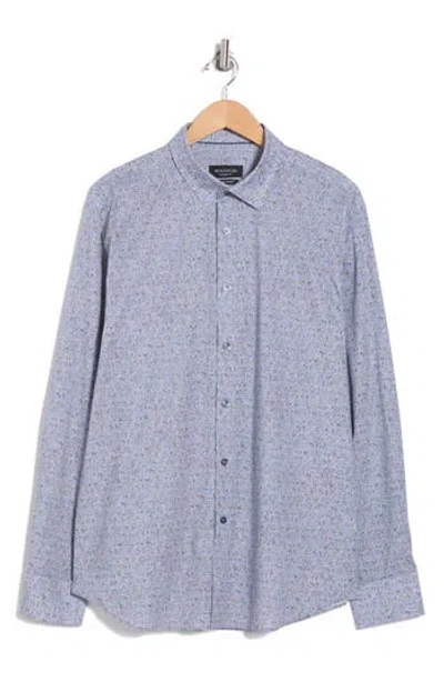 Bugatchi Julian Long Sleeve Classic Fit Woven Shirt In Dusty Blue