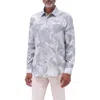 Bugatchi Julian Shaped Fit Abstract Print Button-up Shirt