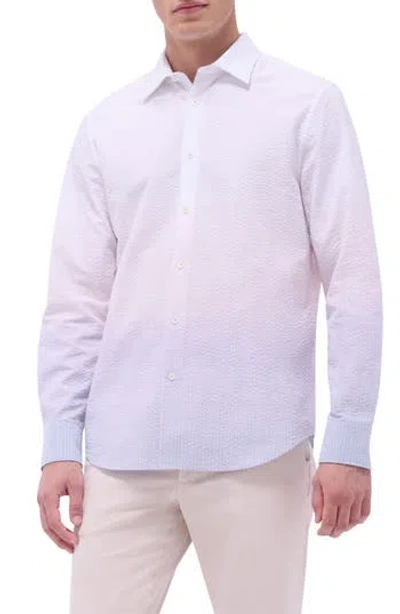 Bugatchi Julian Shaped Fit Button-up Shirt In Pink
