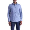 Bugatchi Julian Shaped Fit Paisley Cotton Button-up Shirt In Blue
