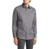 Bugatchi Julian Shaped Fit Plaid Button-up Shirt In Chestnut